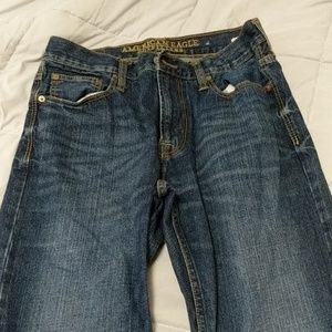 Slim straight jeans